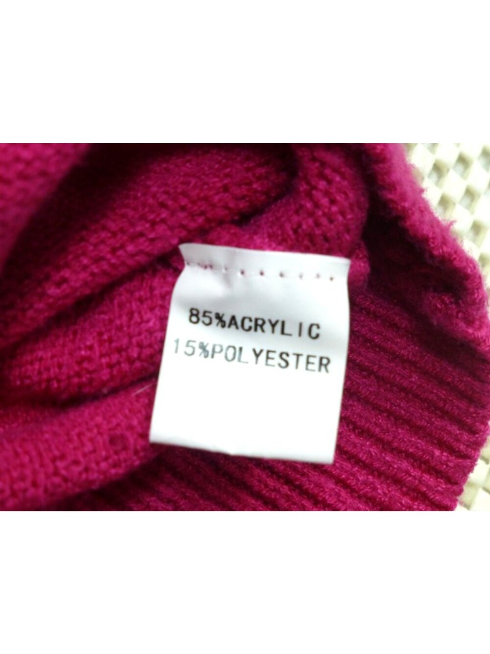 Ecowish Womens Color-Block Sweater S Pink Orange Purple Acrylic Blend - Picture 5 of 9